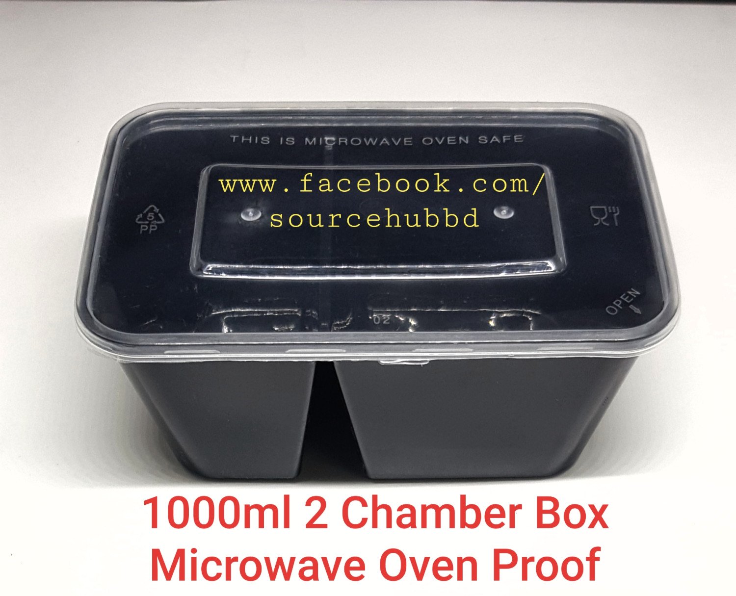 1000ml 2 Chamber Box