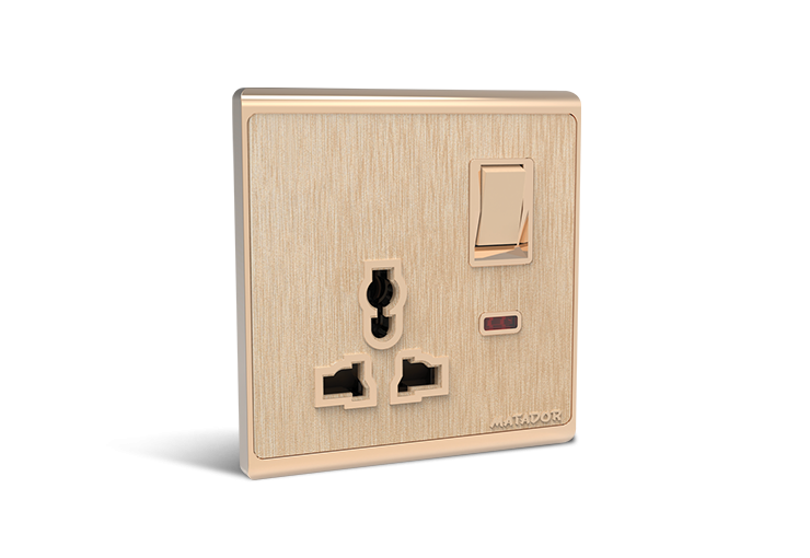 3 Pin Multi-Functional Socket With Switch