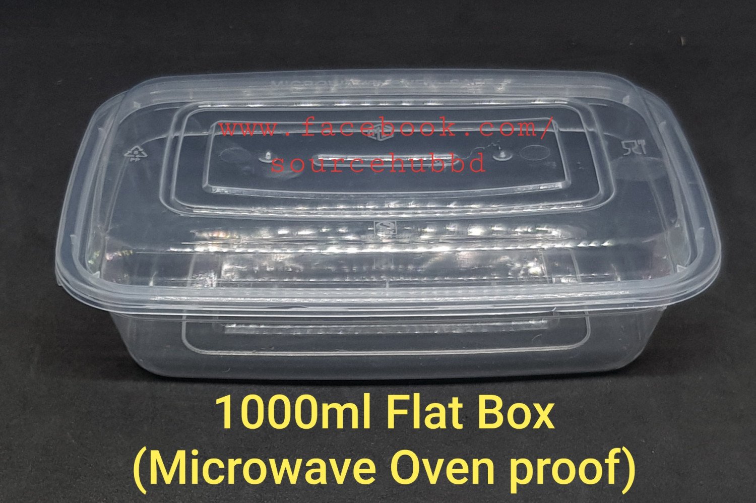 1000ml Flat Box