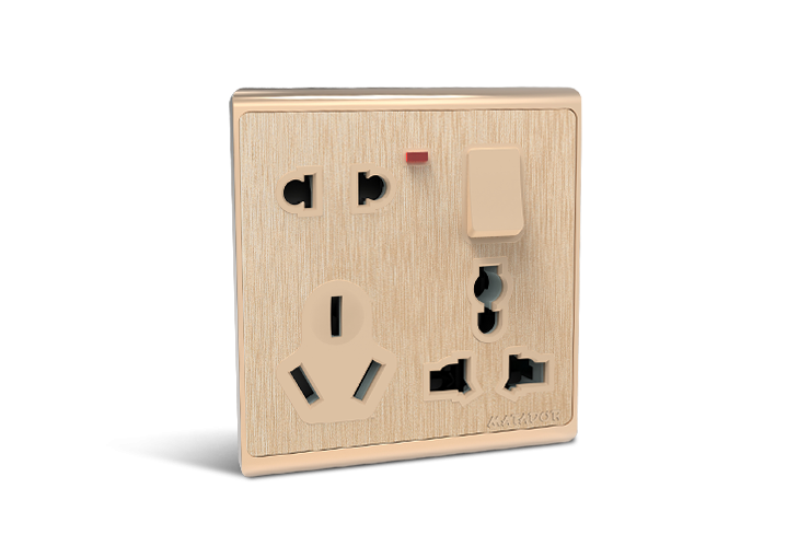 8 Pin Combination Socket with Switch